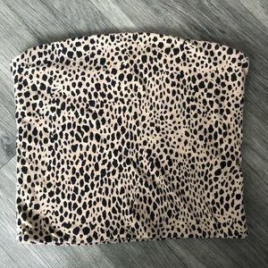 Brandy Melville cheetah crop top